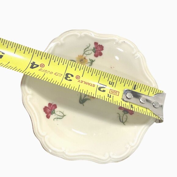 Alka Kunst Kronach Bavaria Dish Vintage Flowers Gold Trim 4" Trinket Candy - Picture 4 of 4